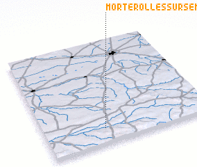 3d view of Morterolles-sur-Semme