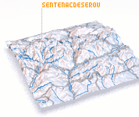 3d view of Sentenac-de-Sérou