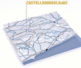 3d view of Castellnou de Olujas