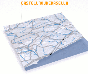 3d view of Castellnou de Basella