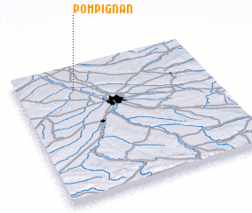 3d view of Pompignan