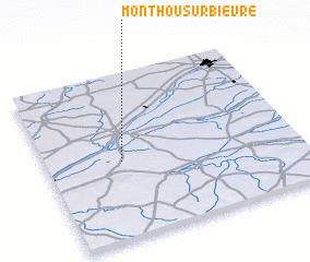 3d view of Monthou-sur-Bièvre