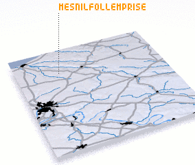 3d view of Mesnil-Follemprise