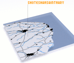 3d view of Shotesham Saint Mary