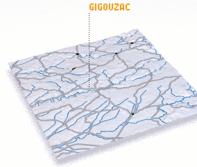 3d view of Gigouzac