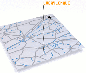 3d view of Luçay-le-Mâle