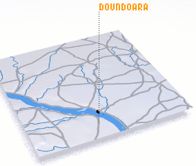 3d view of Doundo Ara