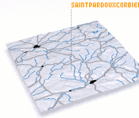 3d view of Saint-Pardoux-Corbier