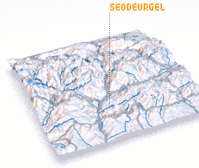 3d view of Seo de Urgel