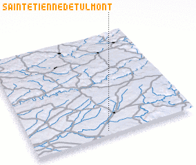 3d view of Saint-Étienne-de-Tulmont