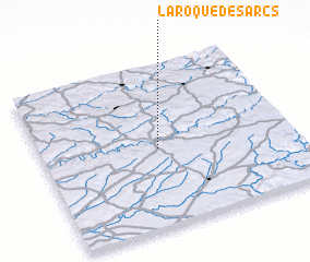 3d view of Laroque-des-Arcs