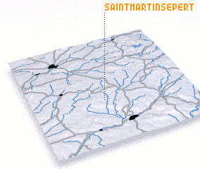 3d view of Saint-Martin-Sepert