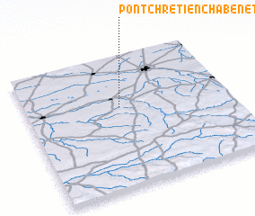 3d view of Pont-Chrétien-Chabenet