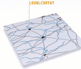 3d view of Le Val-Comtat