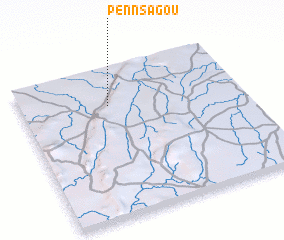 3d view of Pennsagou
