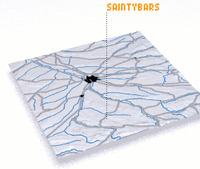 3d view of Saint-Ybars