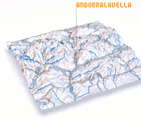 3d view of Andorra la Vella