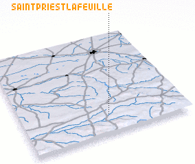 3d view of Saint-Priest-la-Feuille