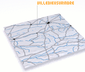 3d view of Villedieu-sur-Indre