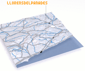 3d view of Lloréns del Panadés