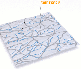 3d view of Saint-Géry