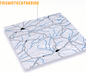 3d view of Saint-Martin-Sainte-Catherine