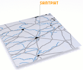 3d view of Saint-Piat