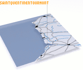 3d view of Saint-Quentin-en-Tourmont