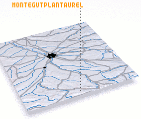 3d view of Montégut-Plantaurel