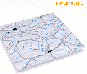 3d view of Puy-la-Mouche