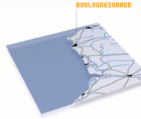 3d view of Boulogne-sur-Mer