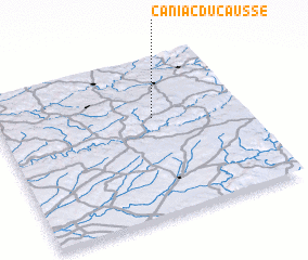 3d view of Caniac-du-Causse