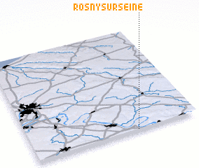 3d view of Rosny-sur-Seine