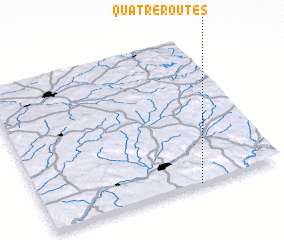 3d view of Quatre-Routes