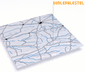 3d view of Dun-le-Palestel