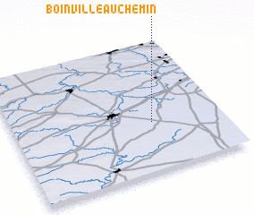 3d view of Boinville-au-Chemin