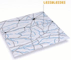 3d view of Les Salesses