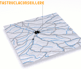 3d view of Montastruc-la-Conseillère