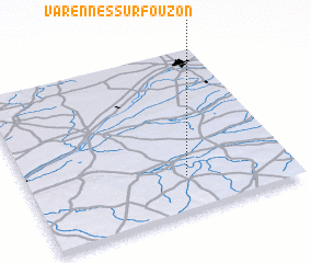 3d view of Varennes-sur-Fouzon