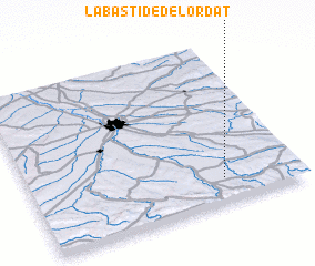 3d view of Labastide-de-Lordat