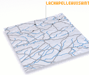 3d view of La Chapelle-aux-Saints