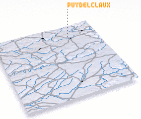 3d view of Puy del Claux