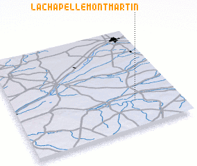 3d view of La Chapelle-Mont-Martin