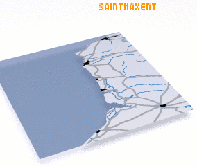 3d view of Saint-Maxent