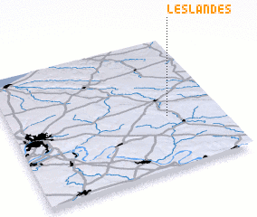 3d view of Les Landes