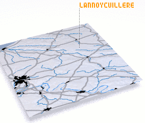 3d view of Lannoy-Cuillère