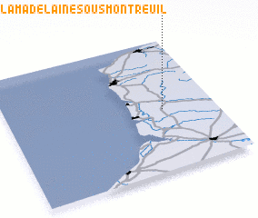 3d view of La Madelaine-sous-Montreuil