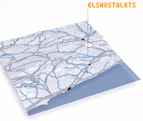 3d view of Els Hostalets