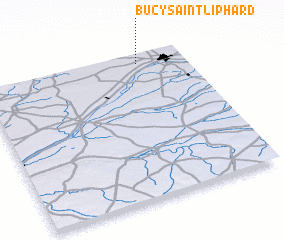 3d view of Bucy-Saint-Liphard