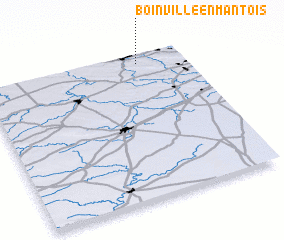 3d view of Boinville-en-Mantois